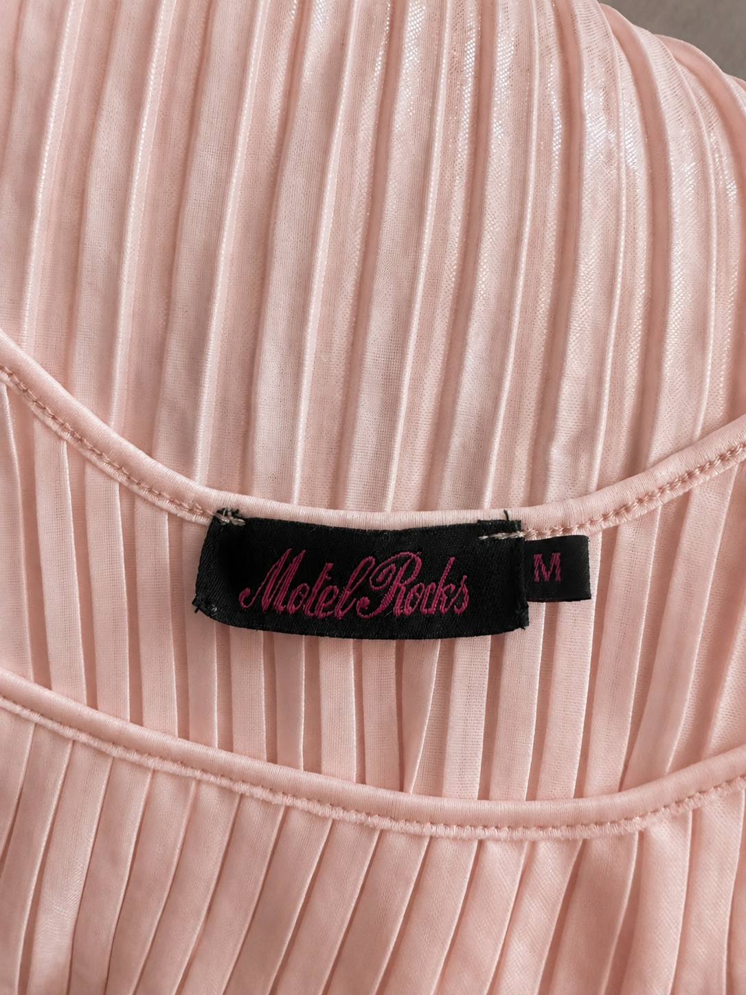 Motel Rocks Pleated Cami Mini Dress, Blush Pink - Size 10