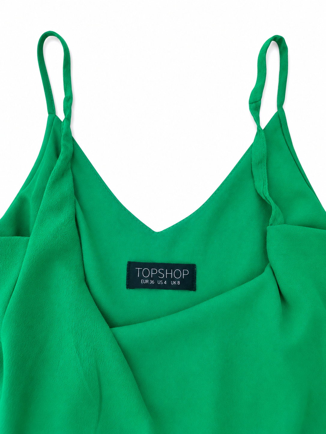 Topshop Cami Slip Dress in Green - Size 8