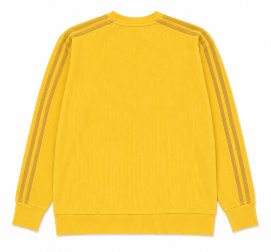 Adidas Originals 3-Stripes Sweatshirt, Yellow - Size 8