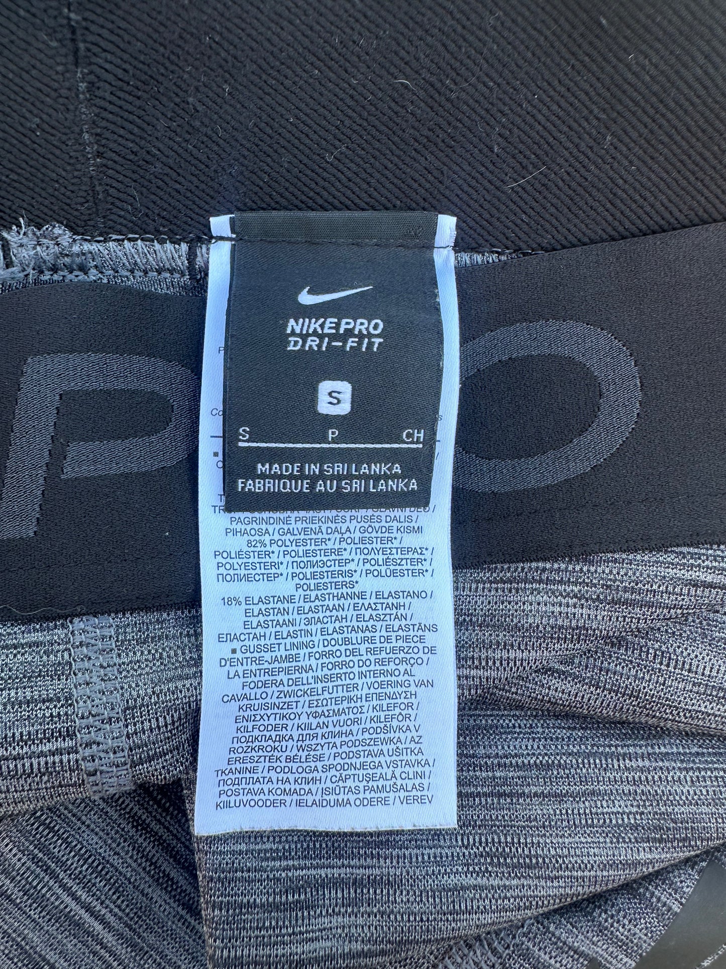 Nike Pro Dri-FIT Training Leggings, Grey - Size Small