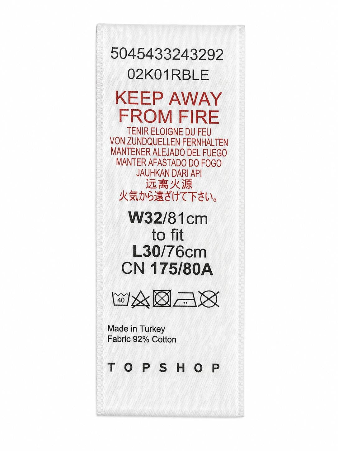 Topshop Slim Leg Jeans Mid Wash Blue, size - 14 - 32