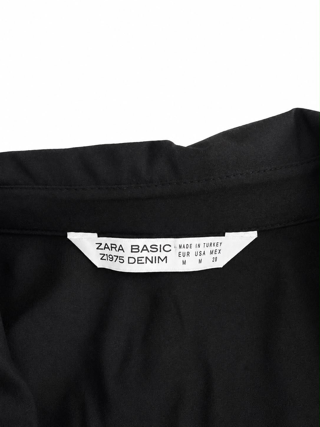 Zara Tiered Ruffle Buttoned Shirt Dress, Black - Size 10