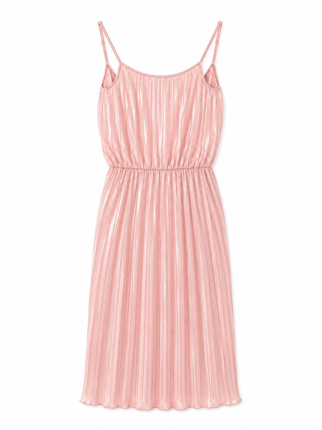 Motel Rocks Pleated Cami Mini Dress, Blush Pink - Size 10