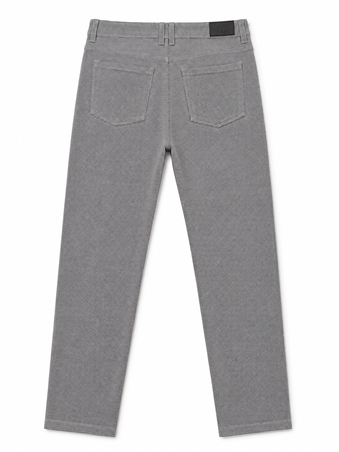 LQ London Houndstooth Skinny Trousers, Black & White - Size 10