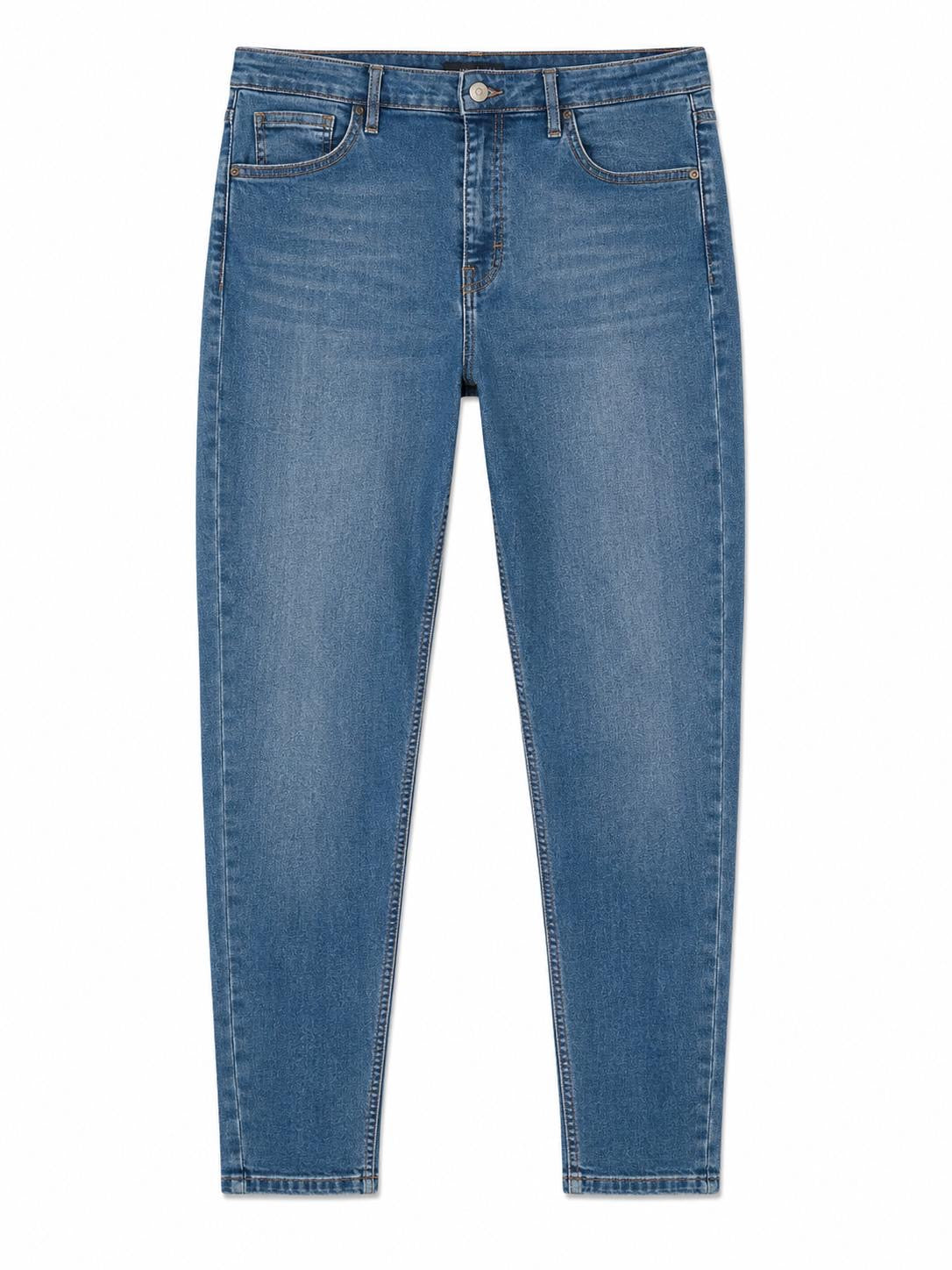 Topshop Slim Leg Jeans Mid Wash Blue, size - 14 - 32