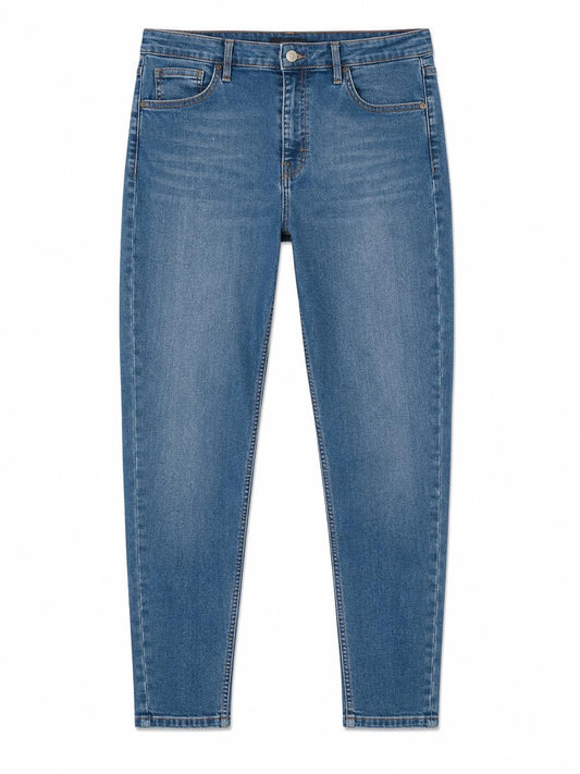 Topshop Slim Leg Jeans Mid Wash Blue, size - 14 - 32