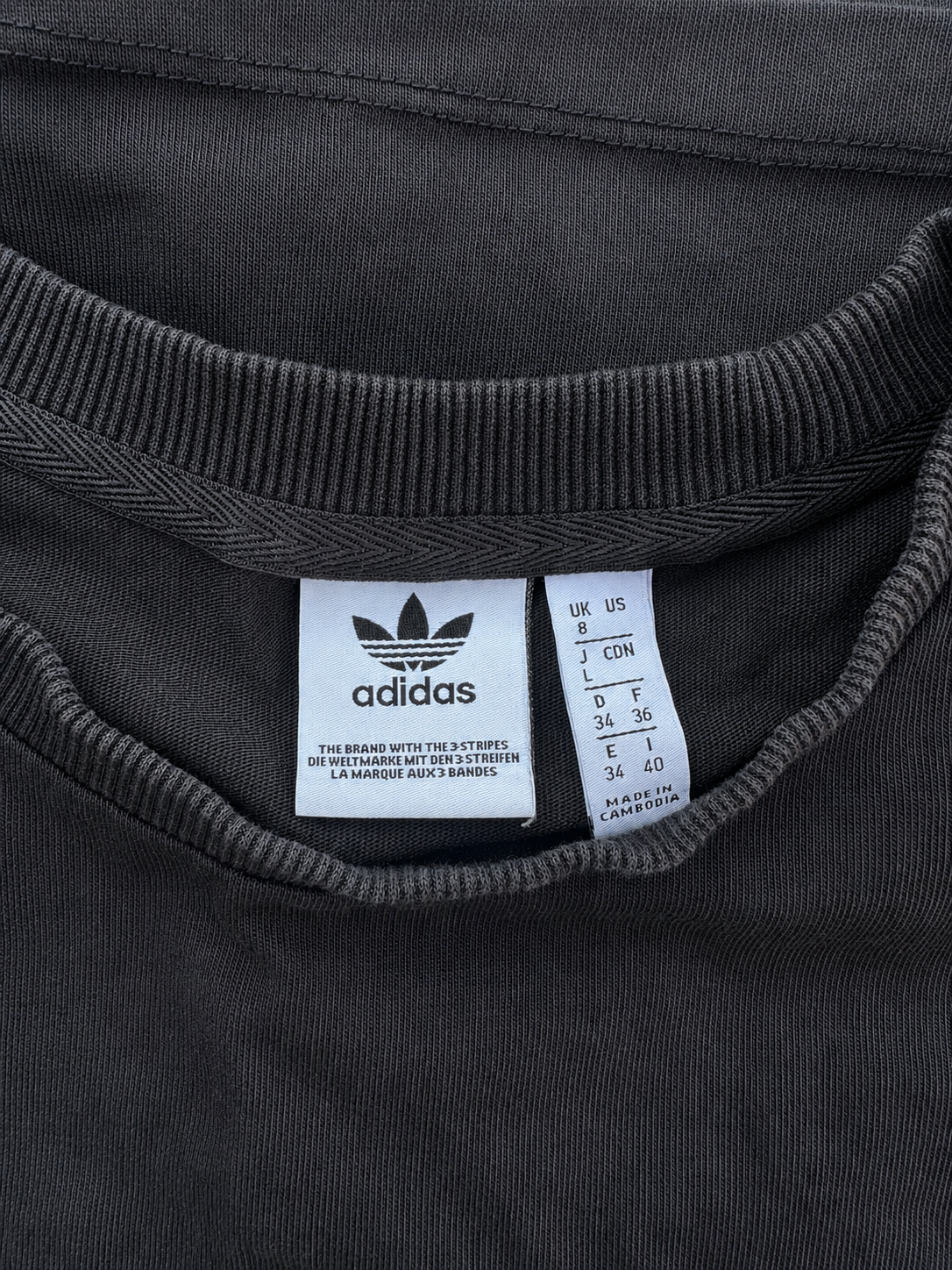 Adidas Jumper / Sweatshirt, Black - Size 8