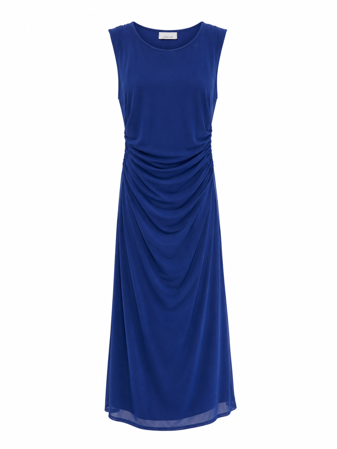 Quiz Ruched Sleeveless Occasion Dress, Royal Blue, Size 12