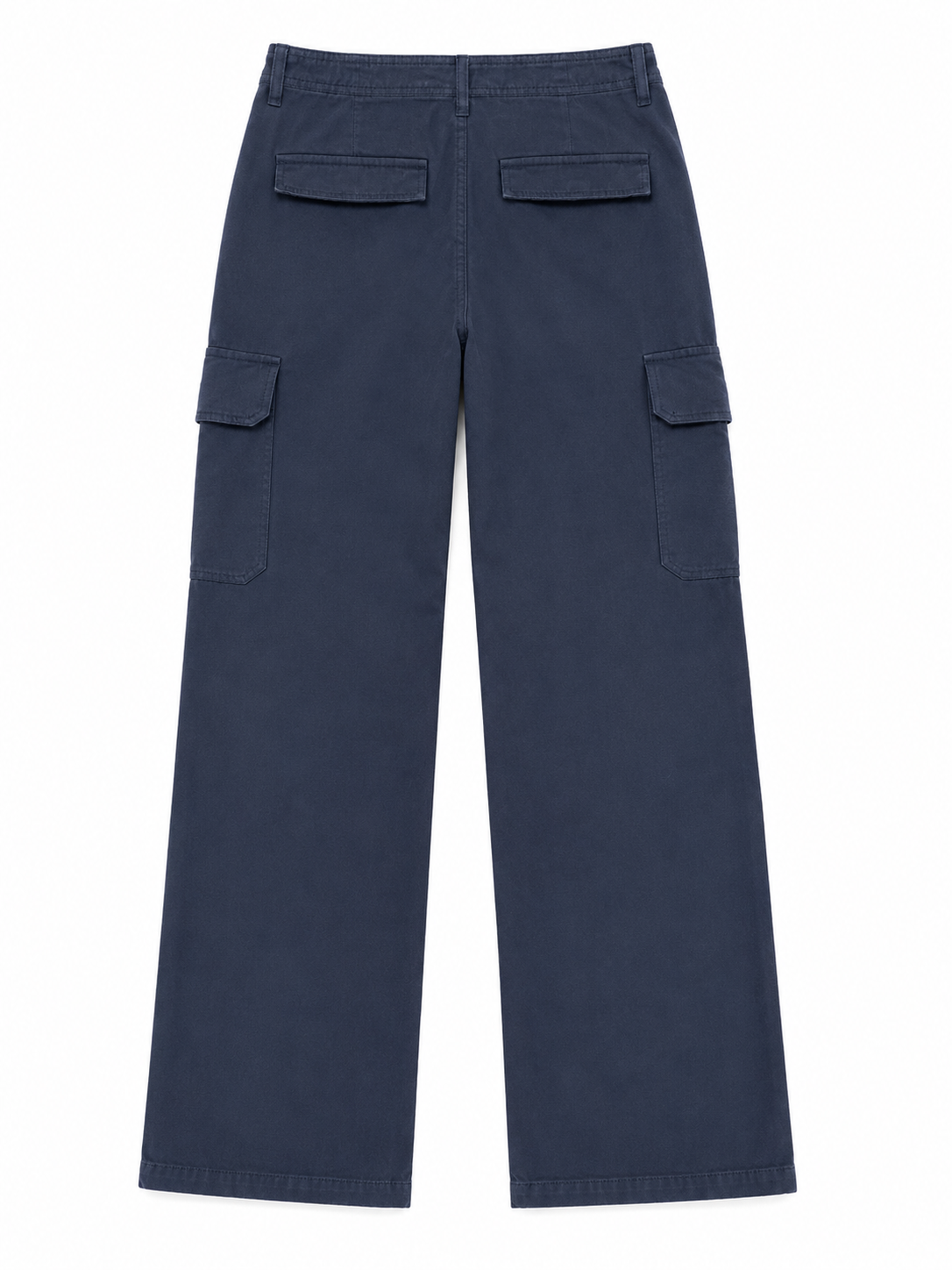Zara Wide Leg Cargo Trousers, Black - Size 6