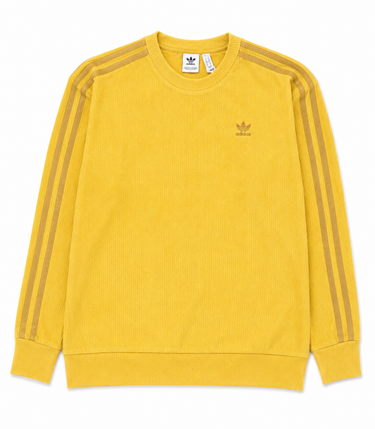 Adidas Originals 3-Stripes Sweatshirt / Jumper, Yellow -Size 8