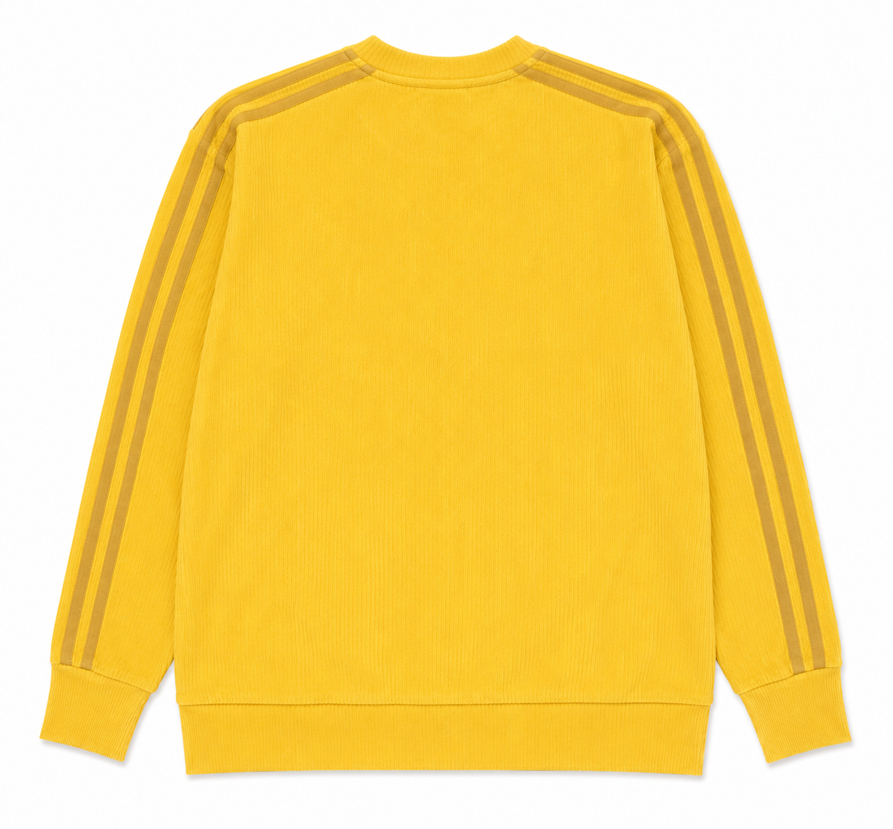 Adidas Originals 3-Stripes Sweatshirt / Jumper, Yellow -Size 8