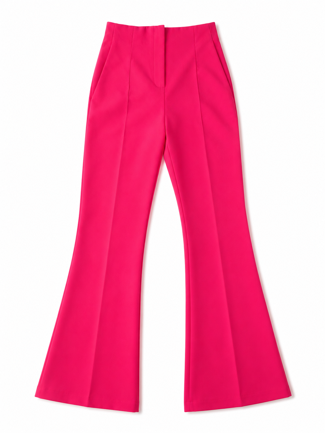 Zara High Waist Flared Trousers, Hot Pink – Size 6