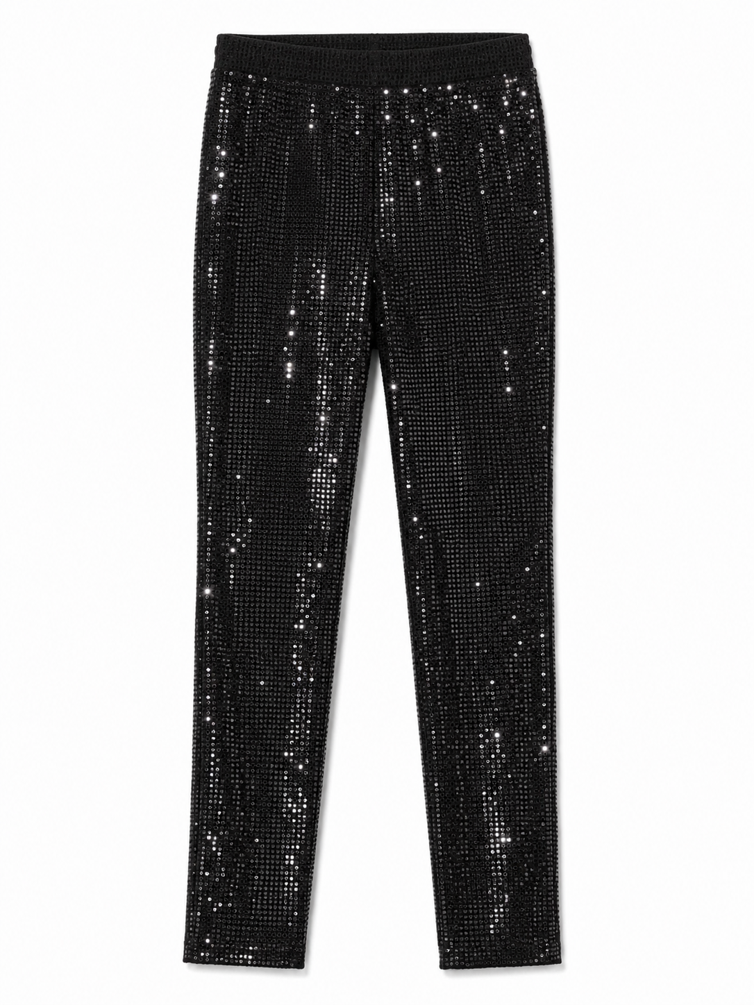 H&M Sequin Leggings, Black – Size 6