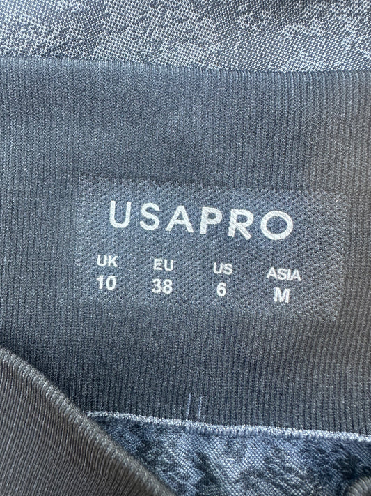 USA Pro High Waist Leggings, Black – Size 10