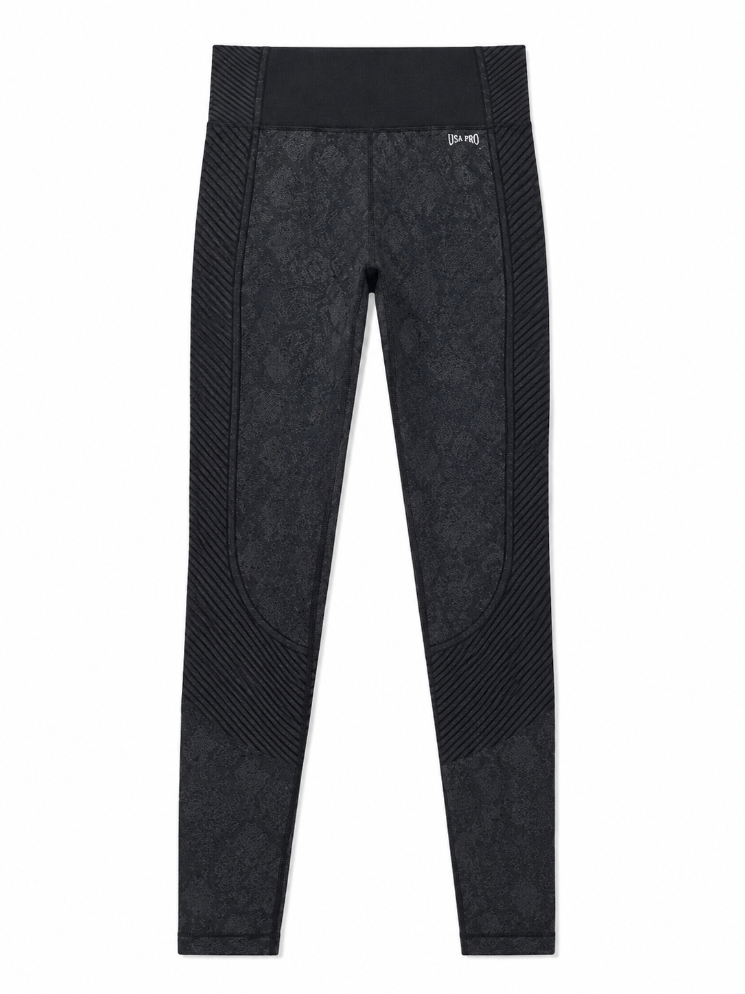 USA Pro High Waist Performance Leggings, Black – Size 10