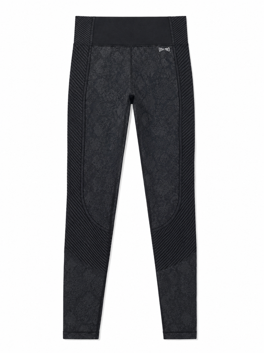 USA Pro High Waist Performance Leggings, Black – Size 10