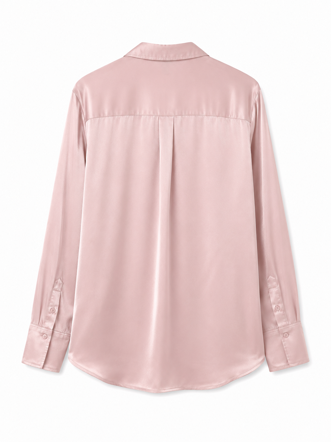 H&M Satin Button Blouse, Blush Pink, Size 12