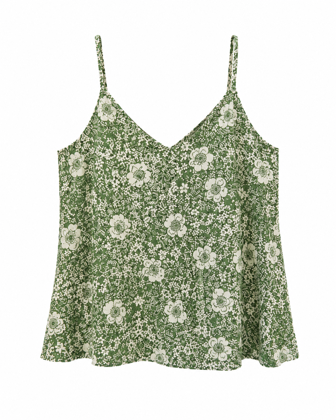 Laura Ashley Floral Cami Top, Green - Size 18