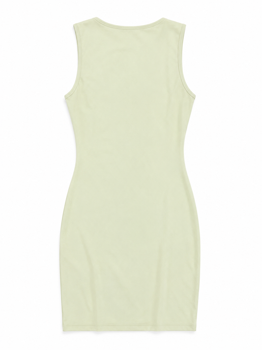 PrettyLittleThing Bodycon Mini Dress, Sage Green - Size 10