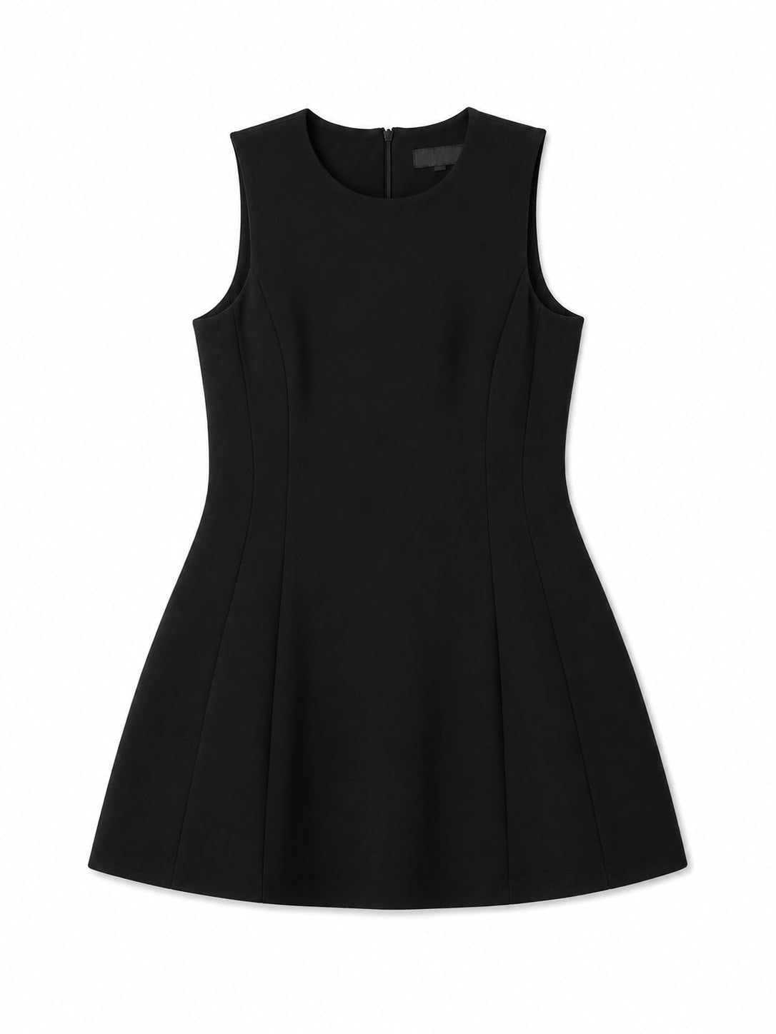 Zara Sleeveless Fit & Flare Mini Dress, Black – Size 14