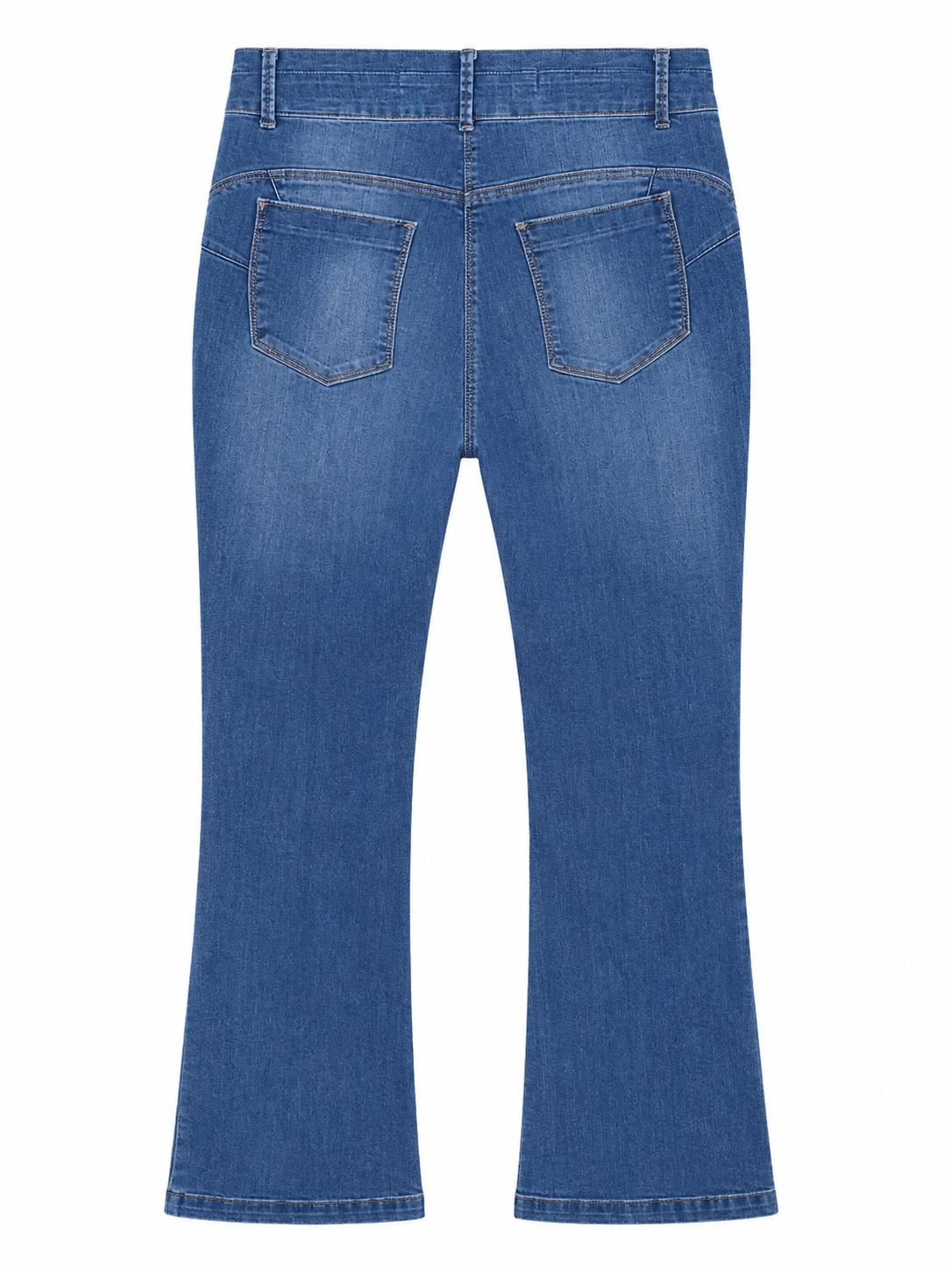 Next Lift & Shape Bootcut Denim Jeans, Mid Blue - Size 14R