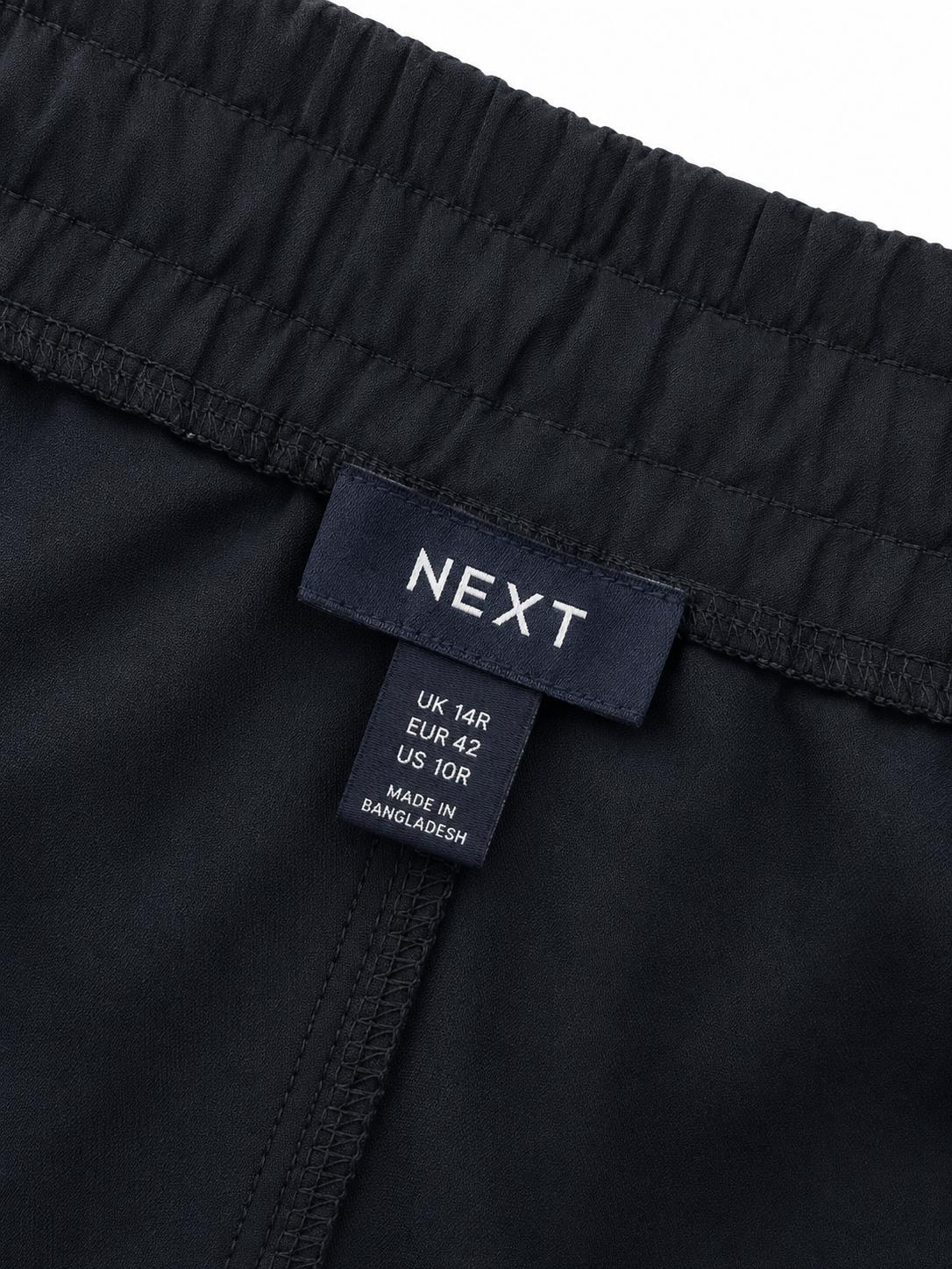 Next Side Stripe Wide Leg Trousers, Navy & Tan - Size 14