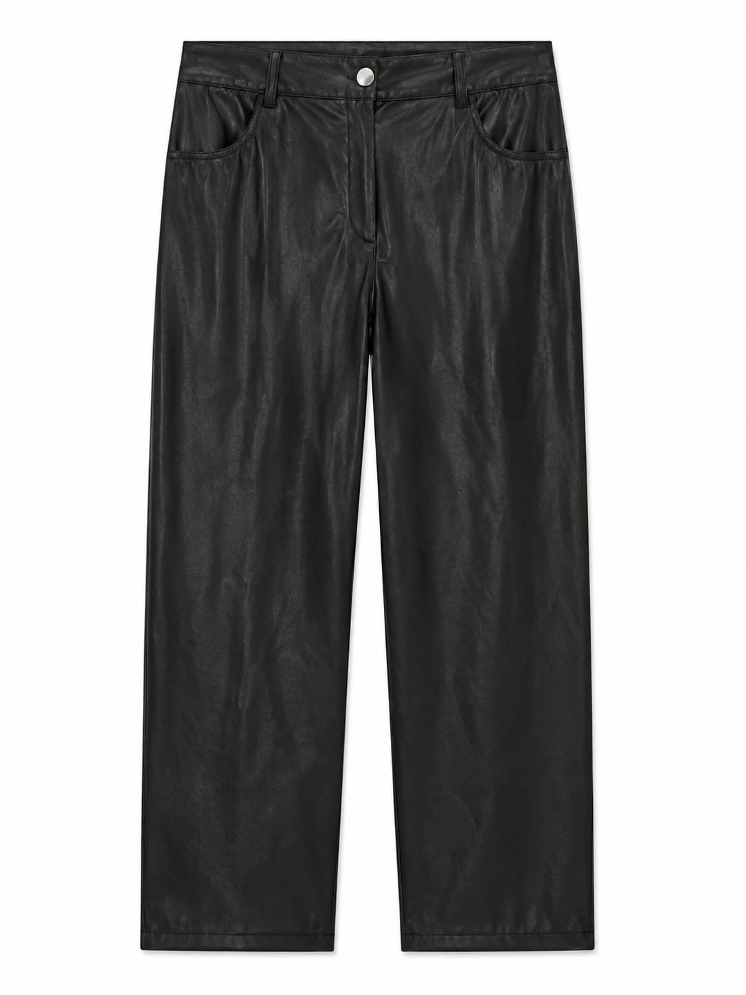 ASOS Design Faux Leather Trousers Black Size 10