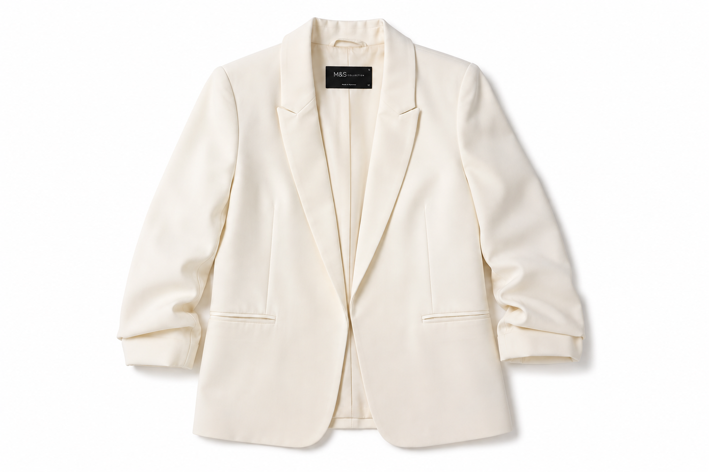 M&S Blazer in Cream - Size 12